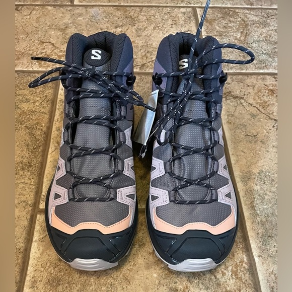 NWT Salomon womens X Ultra 360 Mid GTX® hiking boots sz 8.5 - Picture 2 of 7